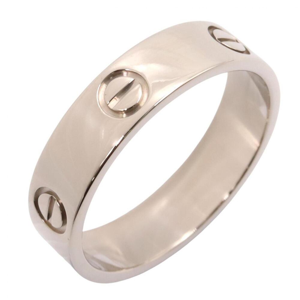 Cartier Love Ring, 18K White Gold (18KWG), Silver Tone, B4084700 (Men's/Women's)